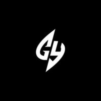 cy monogram logo esport of gaming eerste concept vector