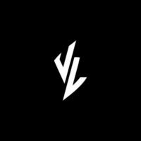 vl monogram logo esport of gaming eerste concept vector