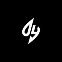 oy monogram logo esport of gaming eerste concept vector
