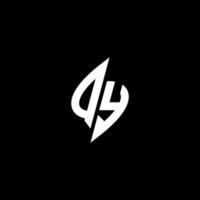 qy monogram logo esport of gaming eerste concept vector