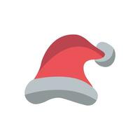 de kerstman hoed icoon vector van kleur stijl illustratie ontwerp