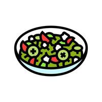 Grieks salade keuken kleur icoon vector illustratie