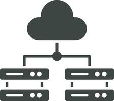 meerdere wolk servers icoon vector afbeelding. geschikt voor mobiel appjes, web apps en afdrukken media.