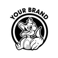 geïsoleerd eend logo vector voor uw merk