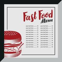 voedsel restaurant menu en poster ontwerp vector