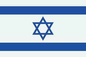 vlag van Israël. Israël vlag ontwerp. vector