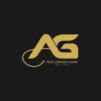 ag brief logo ontwerp pro vector