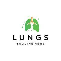 long zorg logo ontwerpen natuur longen logo concept vector longen Gezondheid logo sjabloon premie vector