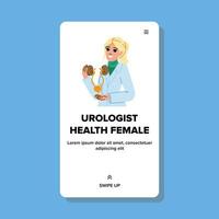 medisch uroloog Gezondheid vrouw vector