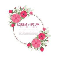 bloemen liefde kader premie ontwerp vector