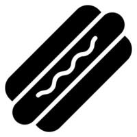 hotdog glyph-pictogram vector