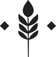 bloem of blad logo in een minimalistische stijl voor decoratie vector