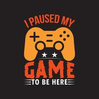 gaming t overhemd ontwerp vector