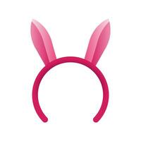 konijn hoofdband en konijn oren icoon in helling vullen stijl illustratie vector ontwerp