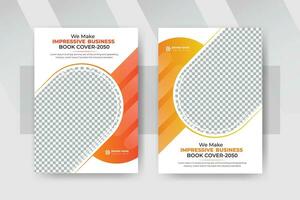 modern bedrijf boek Hoes ontwerp, creatief vorm zakelijke brochure Hoes sjabloon of kleurrijk jaar- verslag doen van omslag, folder ontwerp vector