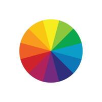 kleur wiel icoon geïsoleerd Aan wit achtergrond. vector illustratie