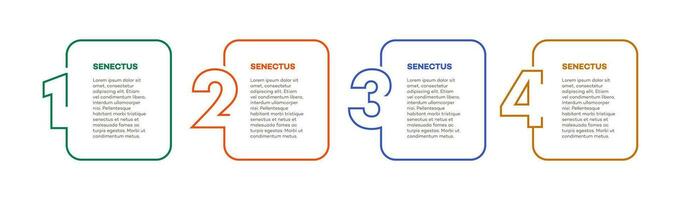 infographic sjabloon vector tijdlijn werkwijze 4 optie