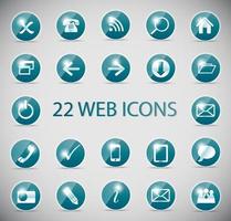 glans glanzende computer pictogram vectorillustratie vector