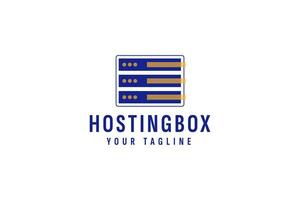 hosting doos logo vector icoon illustratie