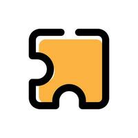 puzzel icoon vector symbool ontwerp illustratie