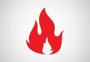 brand vlam logo ontwerp. brand icoon, brand teken symbool vrij vector