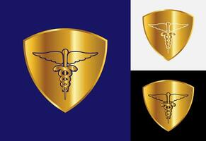 Gezondheid, medisch lijn icoon ontwerp gezondheidszorg pictogrammen - slim medisch logo concept ontwerp vector