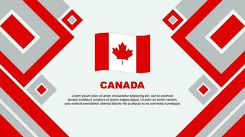 Canada vlag abstract achtergrond ontwerp sjabloon. Canada onafhankelijkheid dag banier behang vector illustratie. Canada tekenfilm