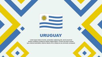 Uruguay vlag abstract achtergrond ontwerp sjabloon. Uruguay onafhankelijkheid dag banier behang vector illustratie. Uruguay sjabloon