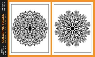 volwassen mandala kleur Pagina's bundel reeks voor kleur interieurs vector