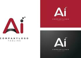 creatief monogram ai logo eerste stijl, modern logo ontwerp pro vector