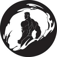 hulk Mens vector silhouet illustratie 2