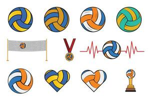 volleybal clip art bundel, volleybal vector bundel, volleybal illustratie, sport- vector bundel, sport- clip art bundel, sport- illustratie, illustratie klem kunst bundel, vector, sport-