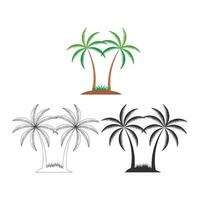 kokosnoot boom vector, kokosnoot boom illustraties, kokosnoot boom klem kunst, kokosnoot plant, fabriek silhouet, boom vector, silhouet, schets vector, zomer, zomer elementen, palm boom, zomer vakantie vector