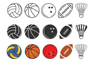 sport- vector bundel, spel vector, sport- en Gezondheid, basketbal vector, golf illustratie, volleybal silhouet, vector badminton, badminton bal, Amerikaans Amerikaans voetbal clip art, rugby kleurrijk vector