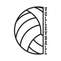 volleybal lijn kunst, volleybal vector, volleybal illustratie, sport- vector, sport- lijn kunst, lijn kunst, sport- illustratie, illustratie klem kunst, vector, volleybal silhouet vector