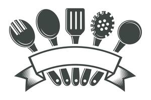 lepel vector, Koken lepel, restaurant apparatuur, Koken apparatuur, klem kunst, werktuig vector, silhouet, vork Svg, Koken vork silhouet, illustratie vector