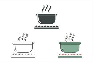 Koken pot, Koken pot silhouet, restaurant apparatuur, Koken apparatuur, klem kunst, werktuig Svg, silhouet, Koken pot vector, illustratie vector