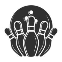 bowling vector, bowling illustratie, sport- illustratie, bowling, vector, bowling silhouet, silhouet, sport- silhouet, spel vector, spel toernooi, kampioenen liga vector