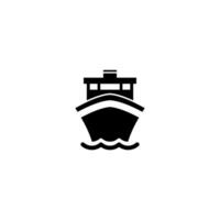 vlak schip icoon illustratie ontwerp, gemakkelijk schip symbool sjabloon vector