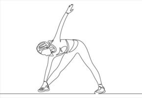 Dames geschiktheid yoga concept vector Gezondheid illustratie