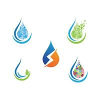 waterdruppel logo sjabloon vector