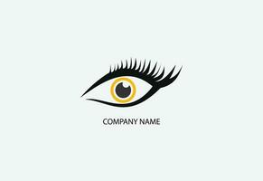creatief oog concept logo ontwerpsjabloon vector