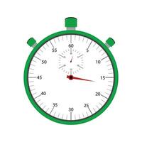 stopwatch element geïsoleerd Aan wit achtergrond. stopwatch en aftellen, instrument chronometer, trainer apparatuur, vector illustratie