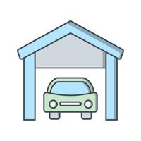 garage vector pictogram