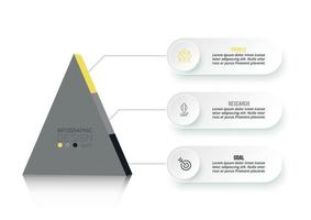 bedrijfsconcept infographic sjabloon met diagram. vector