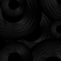 zwart en grijs metalen cirkels abstract tech meetkundig achtergrond vector