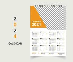 creatief muur kalender sjabloon ontwerp vector