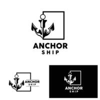 anker logo gemakkelijk elegant ontwerp marinier schip vector icoon symbool illustratie