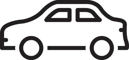 lijnpictogram voor auto vector