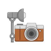 camera foto met lamp illustratie vector